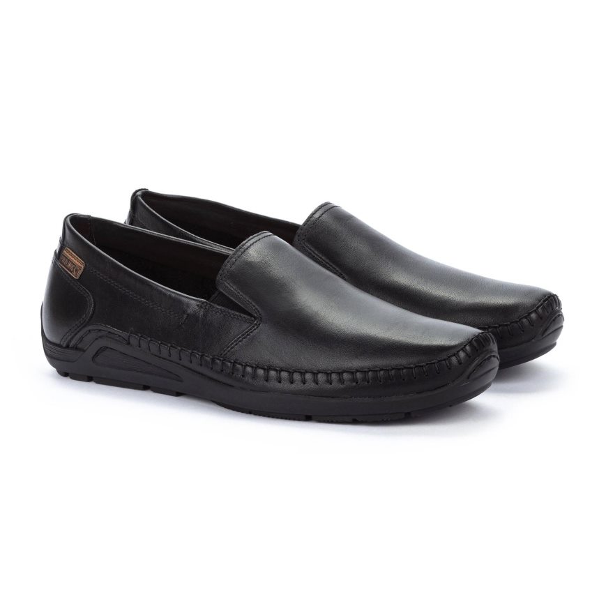 Men's Pikolinos AZORES Moccasins Black | NZ C70A53Q